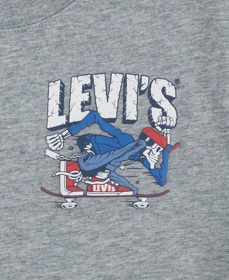 Levi's Big Boys Skateboarding Skeleton T-Shirt