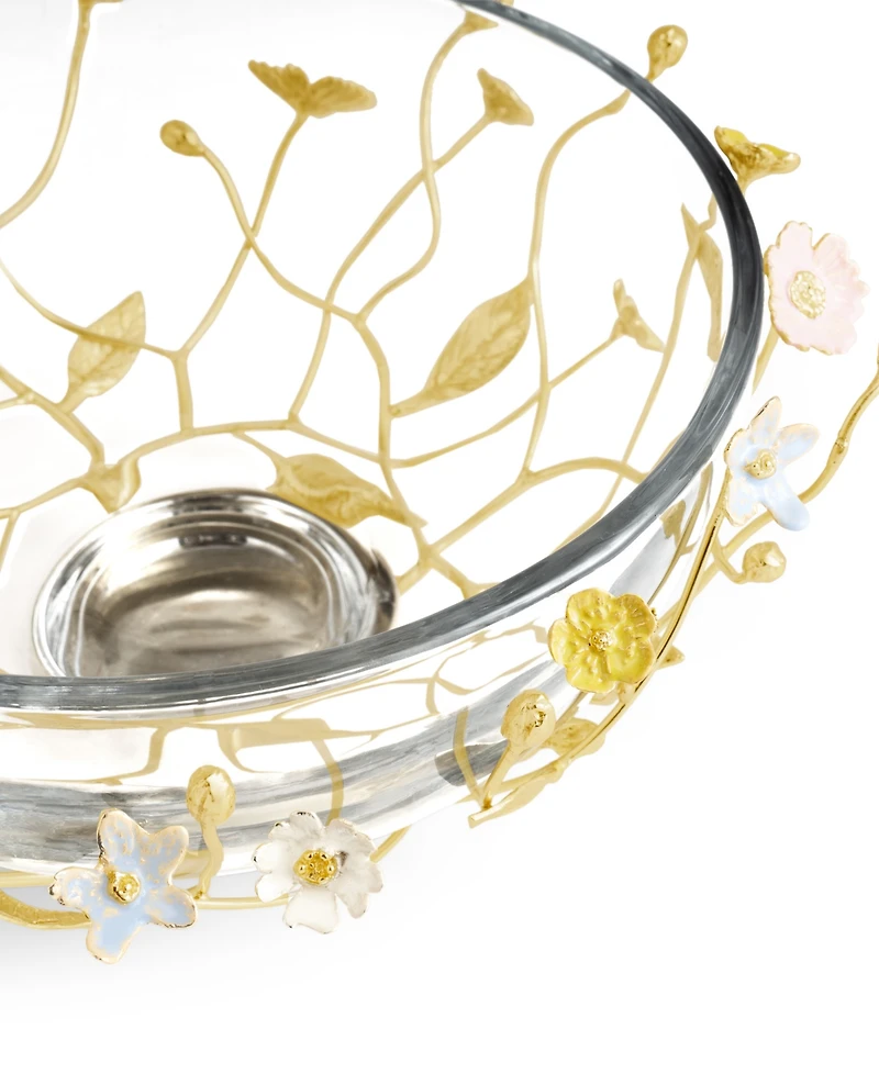 Michael Aram Wildflowers Large Glass Bowl