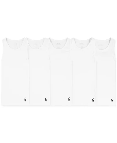 Polo Ralph Lauren Big Boys Tank Undershirts, 5 Pack