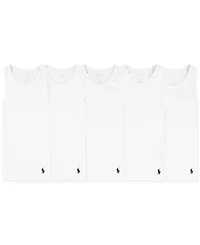 Polo Ralph Lauren Big Boys Tank Undershirts, 5 Pack