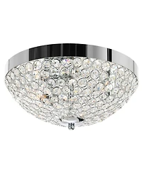 Cwi Lighting 6" Metal Globe 3 Light Bowl Flush Mount