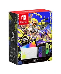 Nintendo Switch Oled Console Splatoon 3 Special Edition with Mario Kart 8 Deluxe, Surge Accessory Gaming Kit