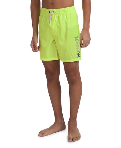 Hurley Big Boys Printed Heathered Pull-On Swim Trunks
