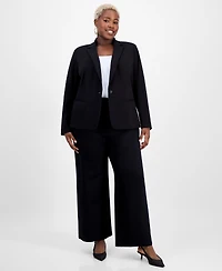I.n.c. International Concepts Plus Ponte Blazer, Exclusively at Macy's