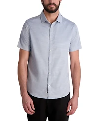 Karl Lagerfeld Paris Men's Woven Houndstooth Shirt