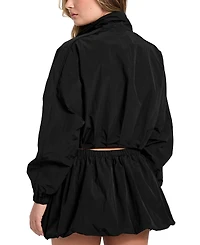 Guess Women's Nina Zip-Front Crop Jacket