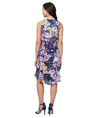 Sl Fashions Women's Sleeveless Chiffon A-Line Dress