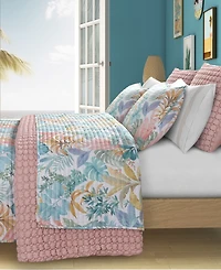 J by J Queen Bold Bahama 3-Pc. Quilt Set, King/California King