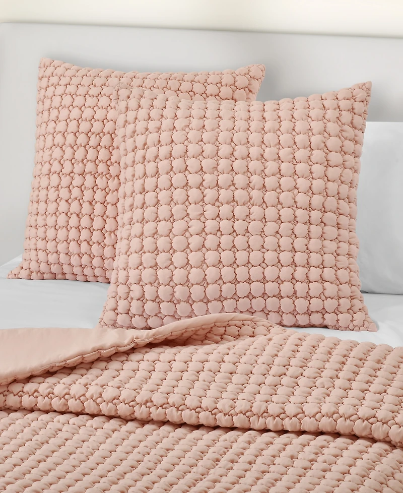 J by Queen Bold Cloud Puff Quilted Sham, European