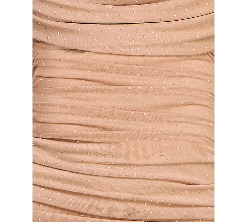 Seni & Cade Juniors' Embellished Mesh Bodycon Dress
