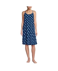 Lands' End Women's Cooling Knee Length Slip Nightgown