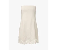 WeWoreWhat Women's Strapless Peplum Mini Dress