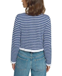 Central Park West Women's Novelty Zipup Cardigan