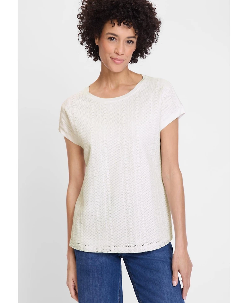 Olsen Women's Lace Front T-Shirt