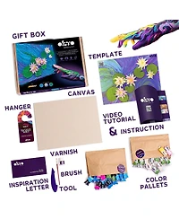 Okto Air-Dry Clay 3D Painting Kit – Water Lilies (11.8 x 15.7 in)