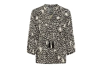Olsen Women's Tropic Mix Print Tunic Blouse