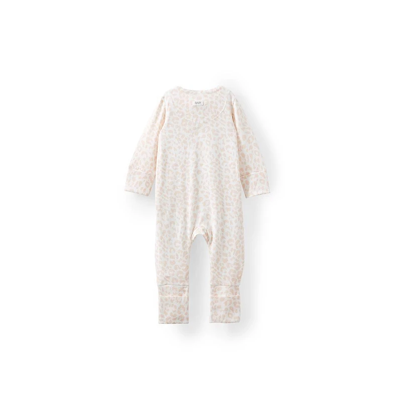 Cotton On Baby Boys The Billie Long Sleeve Zip Romper