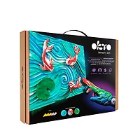 Okto Sensory Art 3D Painting “Koi Carps” – 11.8” x 15.7” Canvas Kit