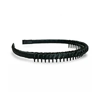 Thin Solid Headband - Black