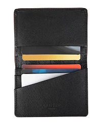 Guess Men's Rfid Quatro G Gusset Card Case Wallet