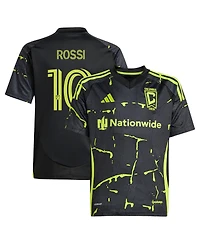 Adidas Big Boys and Girls Diego Rossi Black Columbus Crew 2025 The Goosebumps Kit Replica Player Jersey