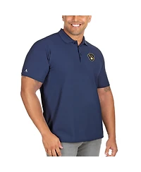 Antigua Men's Navy Milwaukee Brewers Big Tall Legacy Pique Polo Shirt