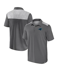 Fanatics Men's Gray Carolina Panthers Long Shot Polo Shirt