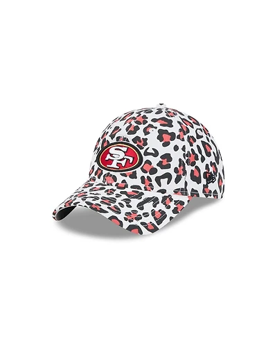 New Era Women's White San Francisco 49ers Active Leopard 9TWENTY Adjustable Hat