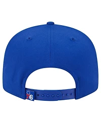 New Era Men's Royal Philadelphia 76ers Sport Night Team Shadow 9FIFTY Snapback Hat