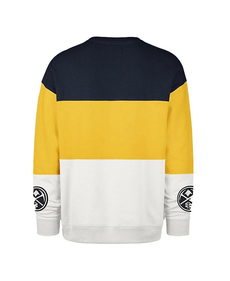 '47 Brand Men's and Women's Yellow Denver Nuggets 2024/25 City Edition On Five Maximalist Pullover Sweatshirt