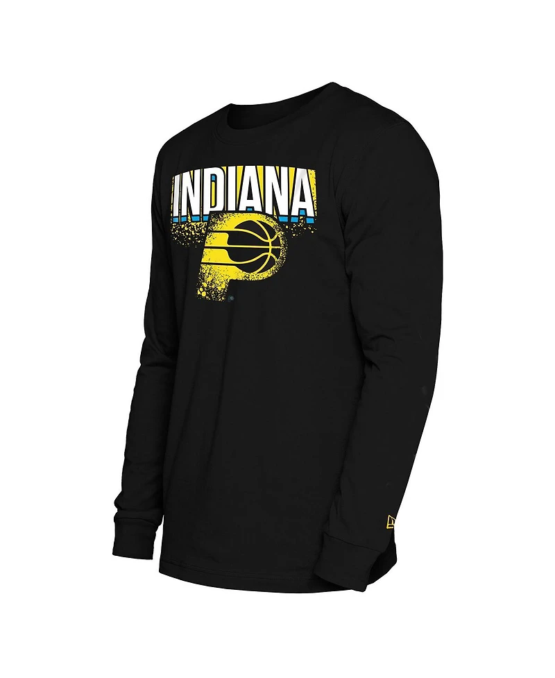 New Era Men's Black Indiana Pacers 2024/25 City Edition Long Sleeve T-Shirt