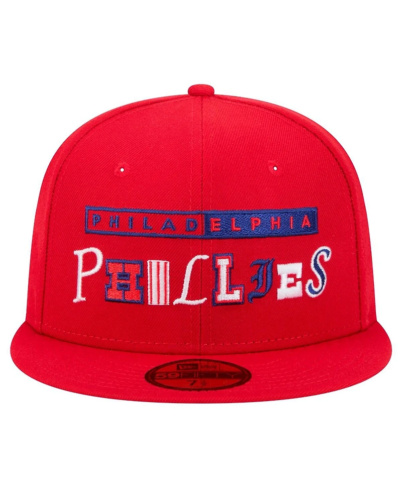 New Era Men's Red Philadelphia Phillies Ransom 59FIFTY Fitted Hat