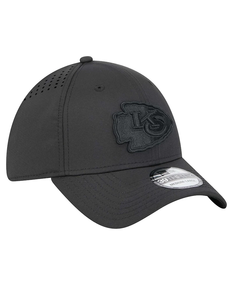 New Era Men's Black Kansas City Chiefs Hydro 39THIRTY Flex Hat