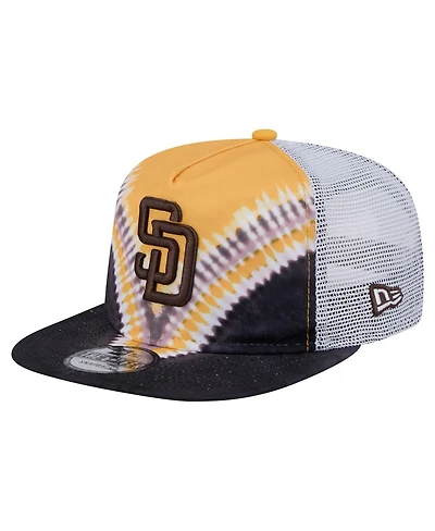 New Era Men's San Diego Padres Tie-Dye Golfer Trucker Adjustable Hat