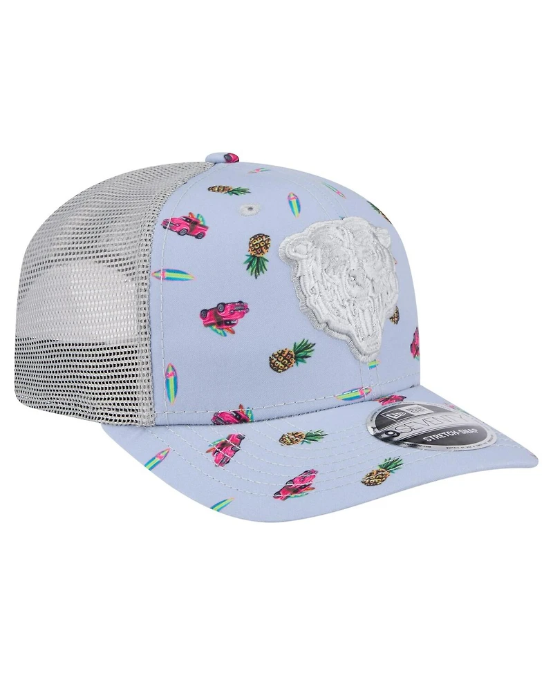 New Era Men's Light Blue Chicago Bears Adventure Surfboard 9SEVENTY Adjustable Hat
