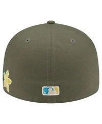 New Era Men's Olive Houston Astros Tonal Florals 59FIFTY Fitted Hat