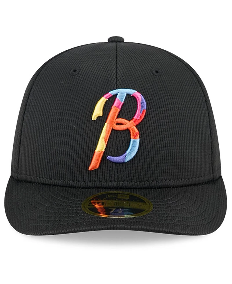 New Era Men's Black Baltimore Orioles City Connect Batting Practice Low Profile 59FIFTY Fitted Hat