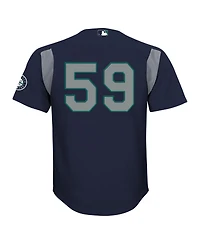 Mitchell & Ness Big Boys and Girls Felix Hernandez Navy Seattle Mariners Mesh Batting Practice Jersey