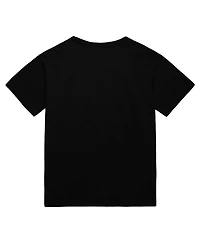 Mitchell & Ness Men's Black Milwaukee Bucks Worldwide Collection Tri-Logo T-Shirt