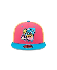New Era Men's Pink Jacksonville Jumbo Shrimp Theme Nights 59FIFTY Fitted Hat
