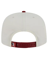 New Era Men's White Florida State Seminoles Collegiate 9FIFTY A-Frame Snapback Hat