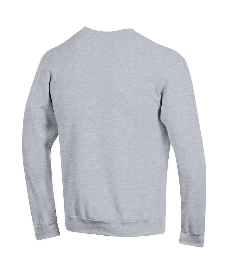 Champion Men's Heather Gray South Carolina Gamecocks Arch Over Logo Pullover Sweatshirt