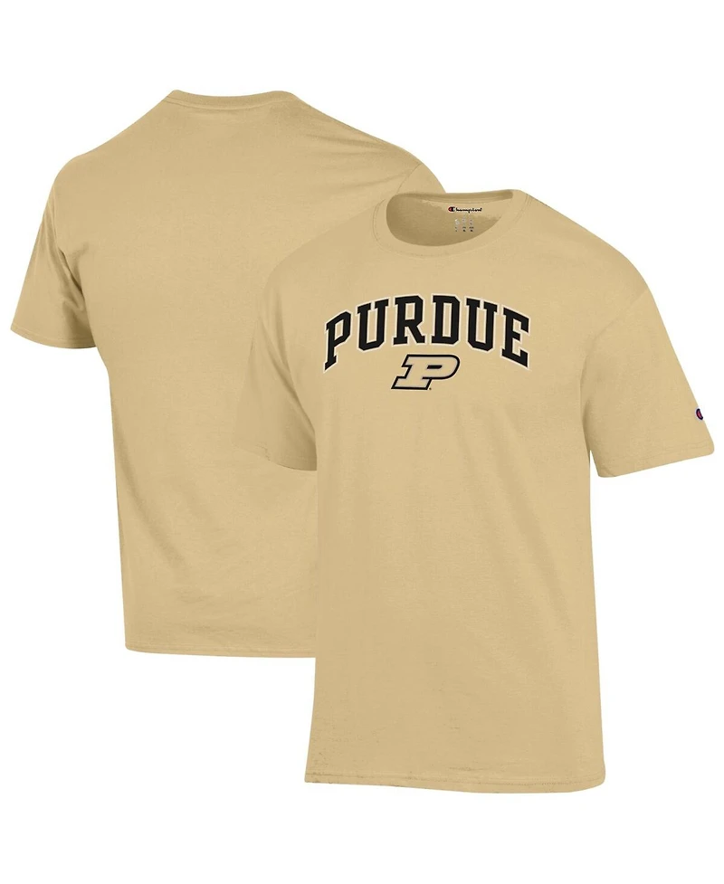 Champion Men's Gold Purdue Boilermakers Arch Over Logo T-Shirt