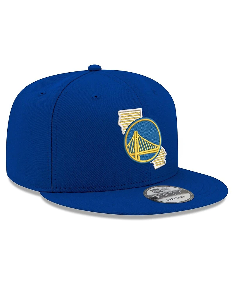 New Era Men's Royal Golden State Warriors State Pride 9FIFTY Snapback Hat