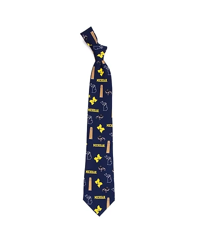 Eagles Wings Michigan Wolverines Hometown Silk Tie