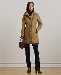 Lauren Ralph Women's Hooded Quilted Coat