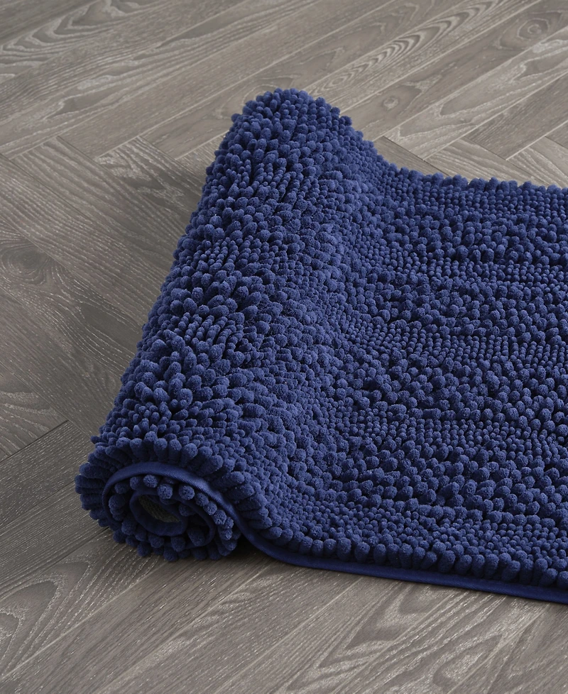 Laura Ashley Astor Chenille Bath Mat, 27" x 45"
