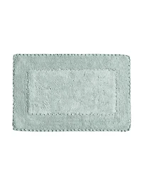 Laura Ashley Cotton Ruffled Bath Rug, 27" x 45"