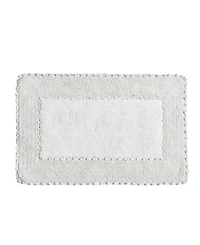 Laura Ashley Cotton Ruffled Bath Rug, 27" x 45"