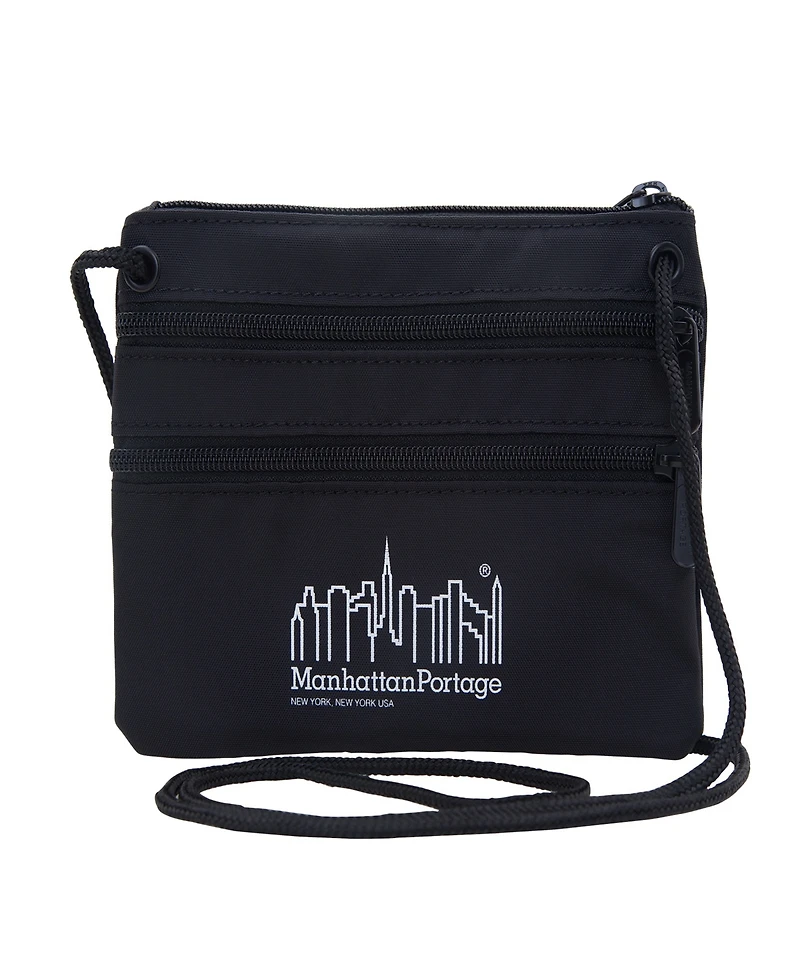 Manhattan Portage Triple Zipper Crossbody Pouch